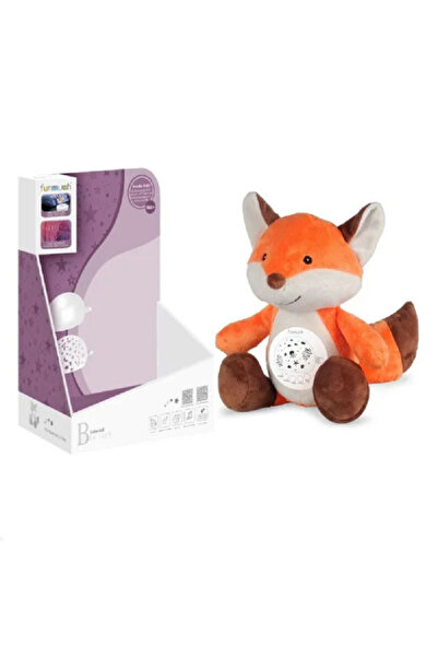 funmuch لعبة ثعلب صغير وبري مع ضوء ليلي وموسيقى هادئة للأطفال حديثي الولادة