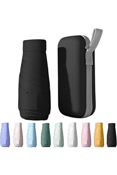 Arabest Mini Travel Sun Umbrella for Purse With Case,Small Compact UV Umbrell...