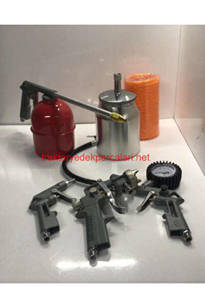 Max Extra 5 Parça Havalı Set Mazot-Boya-Hava-Lastik Şişirme Tabancası ve Spir...