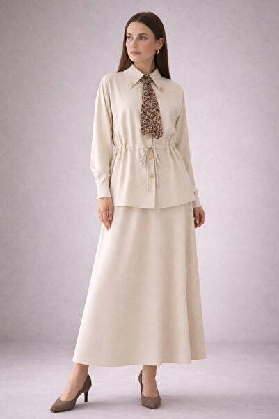 benguen Scarf Double Set N7193 Beige