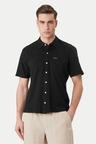 Guess Cămașă cu mânecă scurtă GJ pentru bărbați - Negru