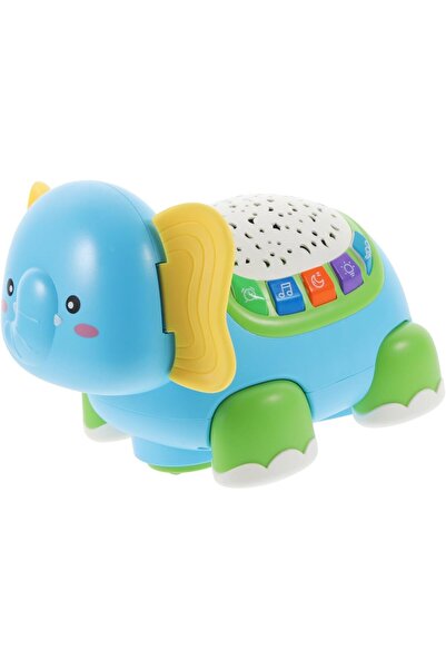 Arabest لعبة الفيل الزاحف، لعبة تعليمية تفاعلية للأطفال الصغار، أزرق