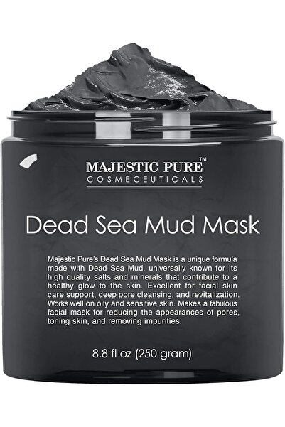Majestic Pure قناع طين البحر الميت - عناية طبيعية بالبشرة للوجه والجسم