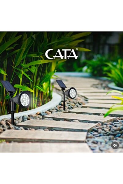 Cata 18W SOLAR BAHÇE ARMATÜRÜ // GÜNEŞ ENERJİLİ ve KAZIKLI CT-7320