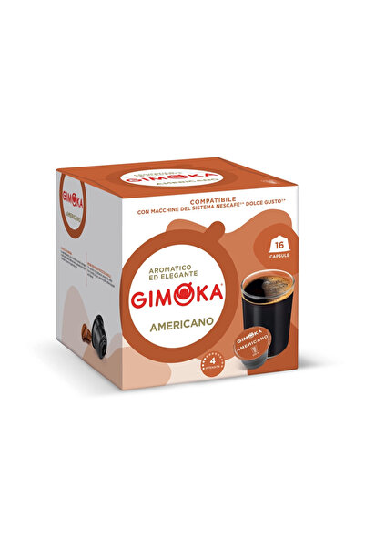 Gimoka كبسولات قهوة أمريكانو من دولتشي غوستو بأربع درجات تركيز - 16 كبسولة