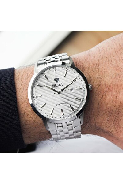 Fiesta Fs601252 Men's Wristwatch with Steel Strap
