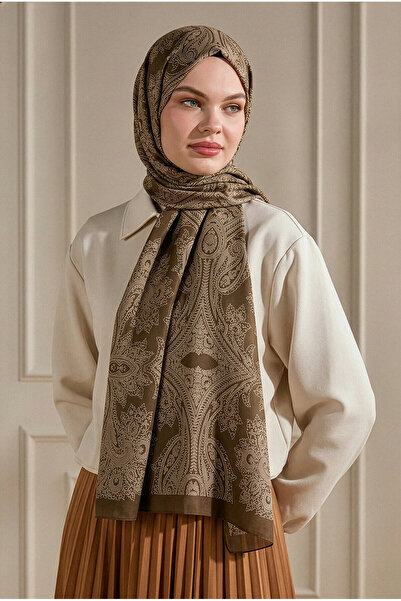 SilkTouch Karamel Venice Lace I Patterned Organic Shawl