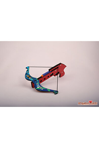Muwody Toys Ahşap Sünger Atan Oyuncak Arbalet (crossbow) Yay