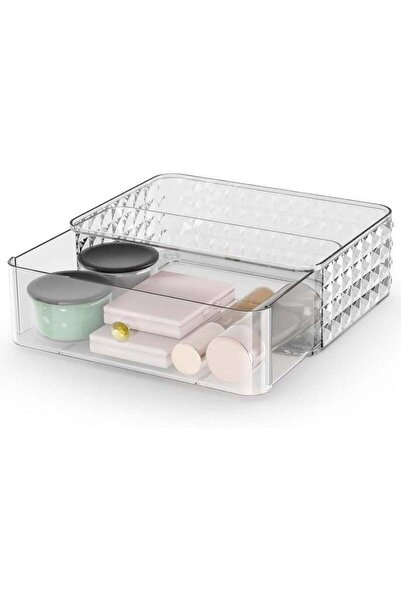 Arabest Acrylic Makeup Organizer,DIY Stackable Storage Tray and Box,Cosmetic ...