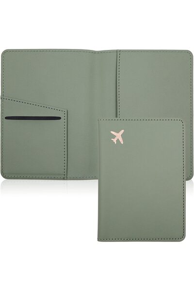 Arabest Passport & Vaccine Card Holder Combo,PU Leather Passport Clip with Va...