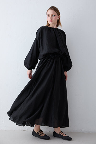 Melike Tatar dantelă Set cu fustă detaliată 77-2015