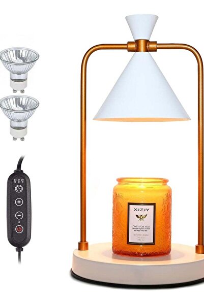 Arabest Candle Warmer Lamp with 2 Bulbs,Electric Candle Warmer with Timer,Dim...