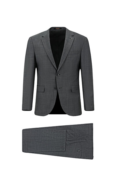 Abdullah Kiğılı 6 Drop Regular Fit Standard Cut Patterned Wool Piece Suit
