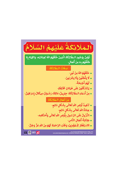 123Publishing House لوحة جدارية للملائكة (عليهم السلام) باللغة العربية