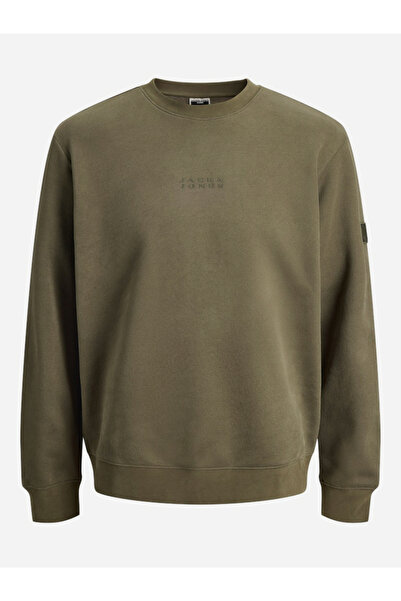 Jack & Jones Olive Crew Neck Sweatshirt