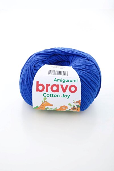 Bravo Cotton Joy - albastru cobalt Blue 49 Ață pentru amigurumi Ață pentru tr...