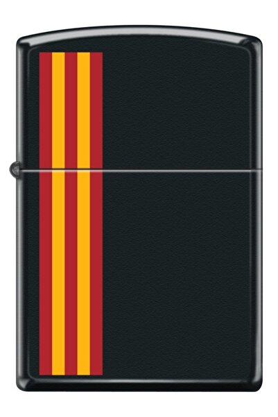 Zippo Sarı Kırmızı Çizgili Dizayn Çakmak