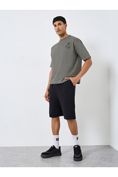 Styli Men Cotton Oversized T-Shirt and Shorts Co-Ords