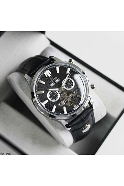 Reward Rwa147663 Leather Automatic Men's Wristwatch with Cord Strap