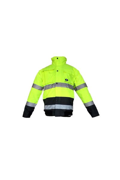 Junior JN1021/2 سترة طيار مقاومة للماء مع أكمام فسفورية قابلة للإزالة، صوف ال...