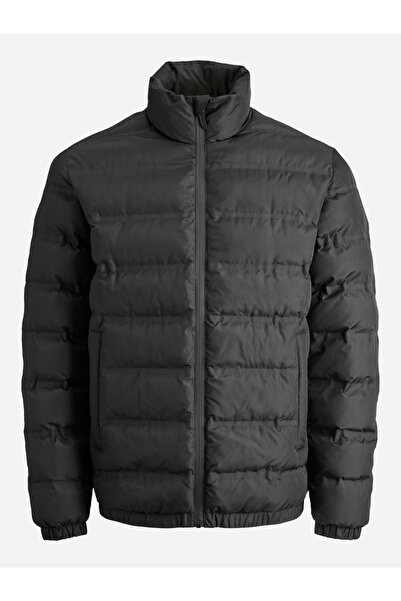 Jack & Jones Black High Neck Puffer Jacket