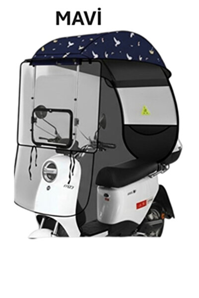 SRC Üniversal Motosiklet Tenteli Siperlik - Güneş Koruyucu ve Yağmurluklu Ön ...