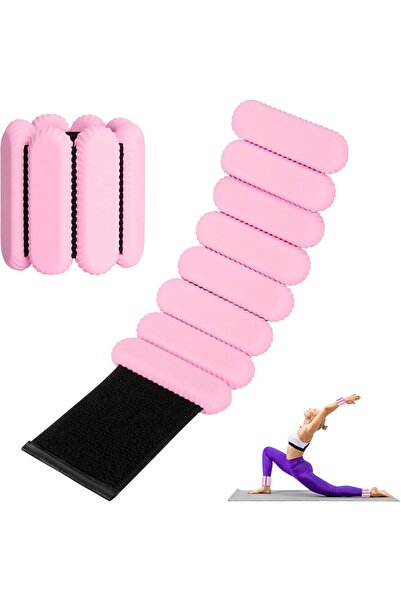 Pomefar أوزان قابلة للتعديل للمعصم والكاحل، أوزان سيليكون للكاحل لتقوية العضل...