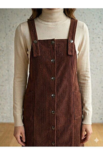 Bohemicas Mevsimlik Bohem Tarz Fitilli Kadife Jile Elbise