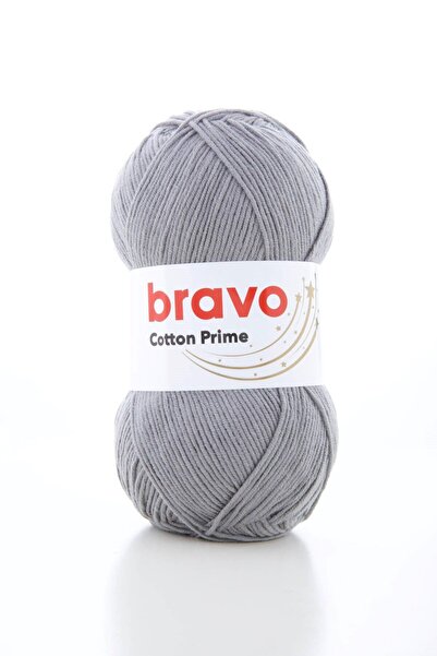 Bravo Bumbac Prime Gri bumbac acrilic Fir pentru tricotat 100gr 330m