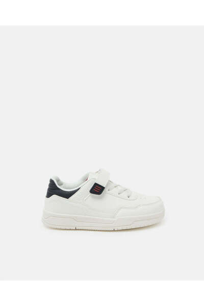 REDTAG Boys White Padded Back Tab Skate Shoes