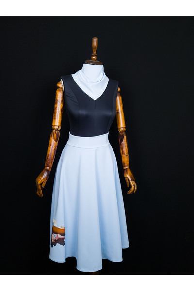 Sihirli Düğmeler Painter Skirt