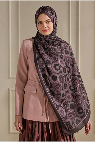 SilkTouch Gül Kurusu Pattern Desenli Organik Şal