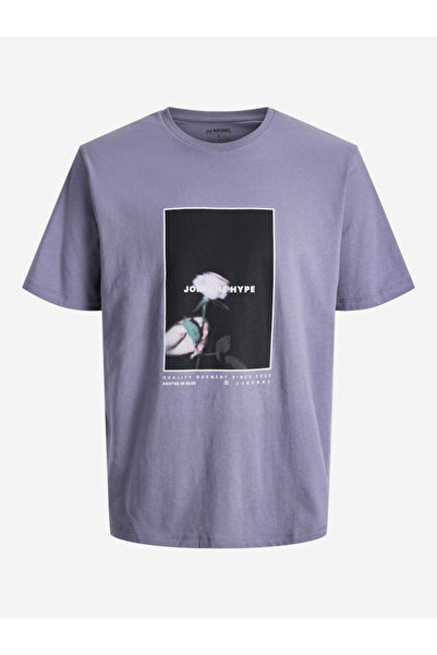 REBEL By Styli Purple Graphic Print T-Shirt
