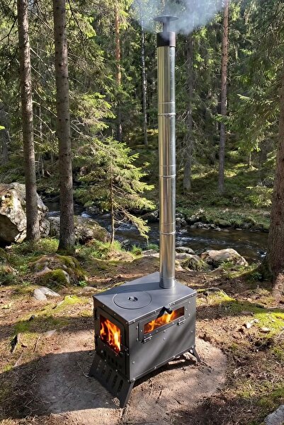 Reyo KS45F Fırınlı Portatif Kamp, Çadır, Karavan Sobası