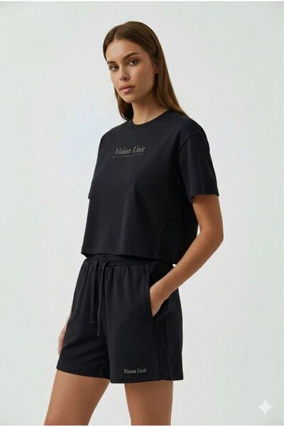 moda paketi Σετ δύο τεμαχίων χωρίς κορδόνια Cr Κοντό – Γυναικείο σετ σορτς – ...