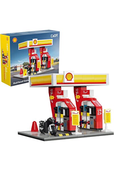 cada C66028W Shell Mini Gas Station