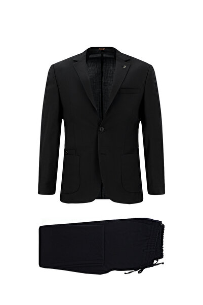 Abdullah Kiğılı 7 Drop Super Slim Fit Extra Slim Fit Wool Piece Plaid Waist E...