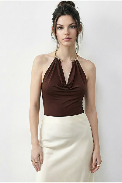 Bianco Lucci Ženski bodi sa šest kopči i dodacima za vrat degaje izrez 3546 6...