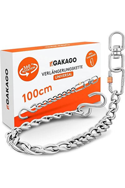 Gakago Hanging Chair Chain – Steel, Silver, 100 cm