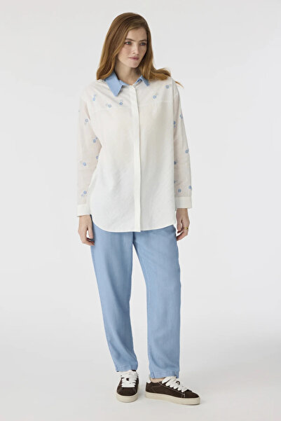 Zühre SOLENA GÖMLEK 38-46 Ekru Bluz/Gömlek