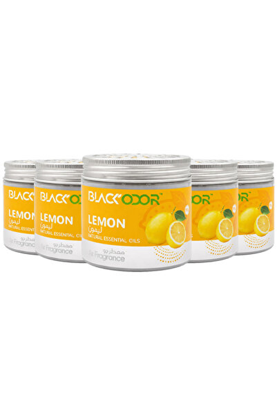 Black Odor Lemon Air Freshener 5-Pack – Natural Essential Oil Home & Car Frag...
