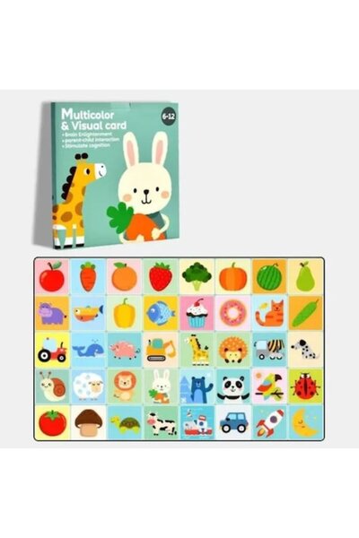 Tiny Explorers Set de 20 de carduri de stimulare vizuală și cognitivă pentru ...