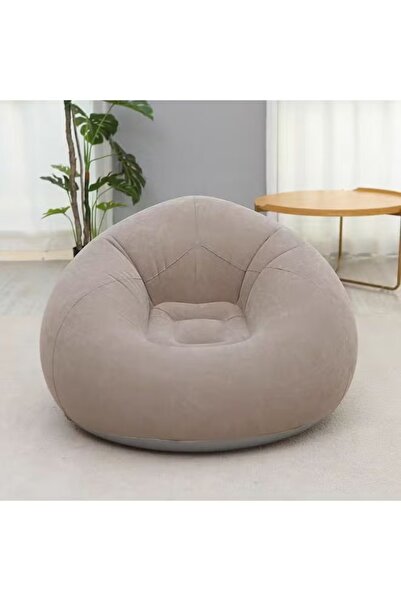 Mtanvxay أريكة استرخاء كبيرة قابلة للنفخ بسطح مخملي ناعم، سهلة التركيب لغرف ا...