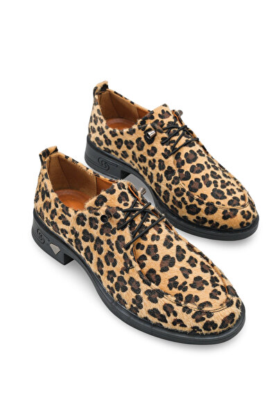 Riccon ريشة الفهد للنساء حذاء لوفر 0012345