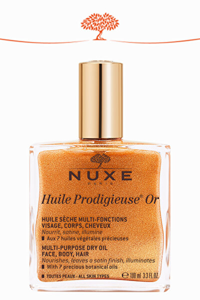 Nuxe Altın Parıltılı Çok Amaçlı Kuru Yağ 100 ml Yüz Saç Vücut Işıltı Veren