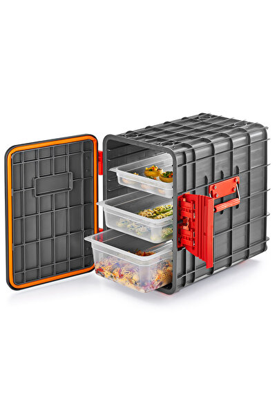 moontime alaçatı Pratik ve dayanıklı yemek saklama ve taşıma kutusu, geniş ka...
