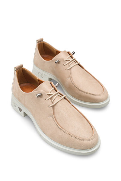 Riccon Women's Loafers 0012345 Beige Suede