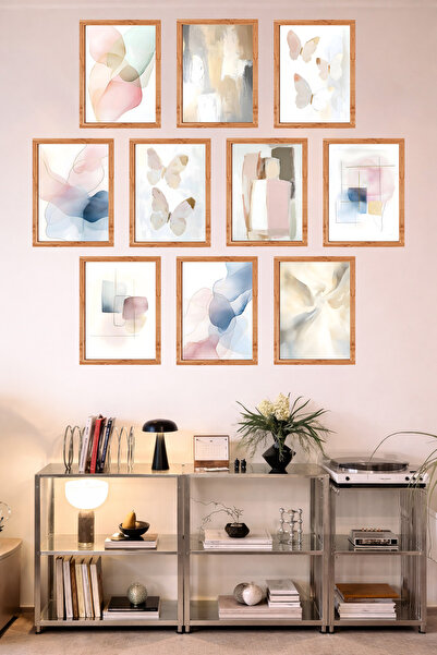 UNT 10-Frame Look Kitchen |   Modern |   Retro Wall Poster Painting Set – 15X...