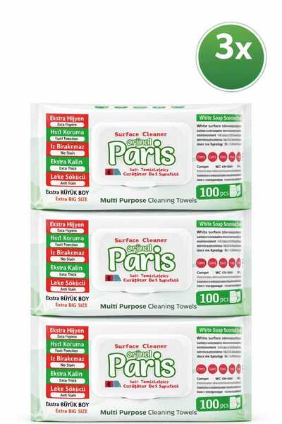 PARİS Servetele Umede Multisuprafete White Soap 3bucx100