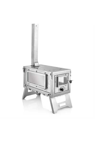 moontime alaçatı Mini Katlanır Kamp Çadır Sobası, Dayanıklı ve Pratik Kullanımlı